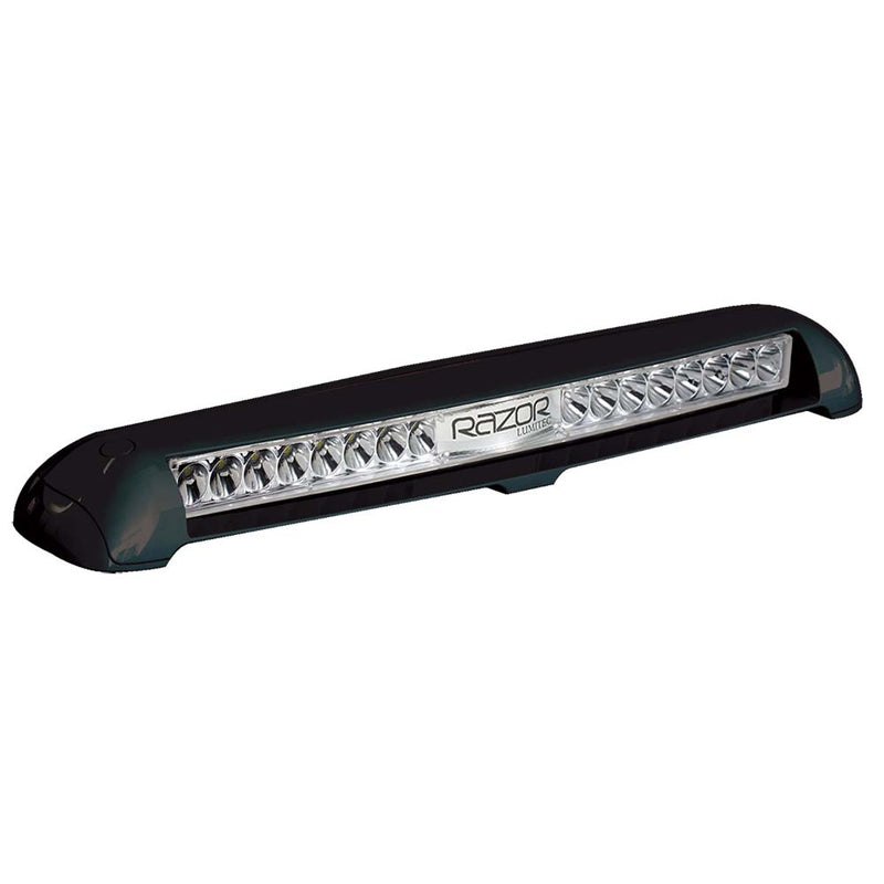 Lumitec Razor Light Bar - Flood - Black Housing - Flush Mount [101588] - Mealey Marine