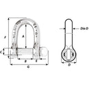 Wichard Self-Locking D Shackle - Diameter 8mm - 5/16" [01204]