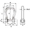 Wichard Captive Pin Bow Shackle - Diameter 5mm - 3/16" [01442]