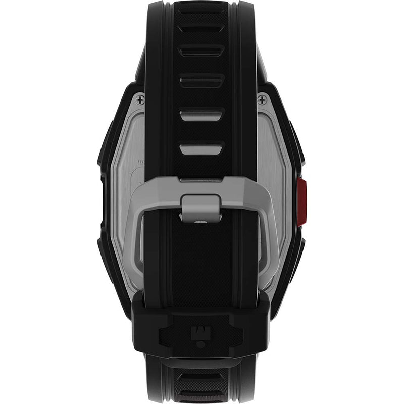 Timex IRONMAN T300 Silicone Strap Watch - Black/Red [TW5M47500]