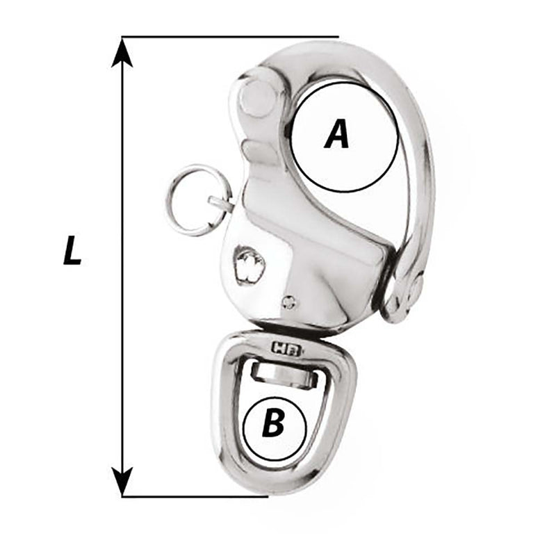 Wichard 2-3/4" Snap Shackle w/Swivel  Clevis Pin - 70mm [02474]