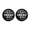 HEISE 7" LED Light w/Black Face  Partial Halo - 21 LED [JP-704B]