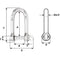 Wichard Self-Locking Long D Shackle - 10mm Diameter - 13/32" [01215]