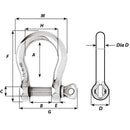 Wichard HR Bow Shackle - 20mm Diameter - 25/32" [11248]