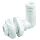 Attwood White Plastic 90 Degree Thru-Hull Connector - 3/4" Inner Diameter [3877-3]