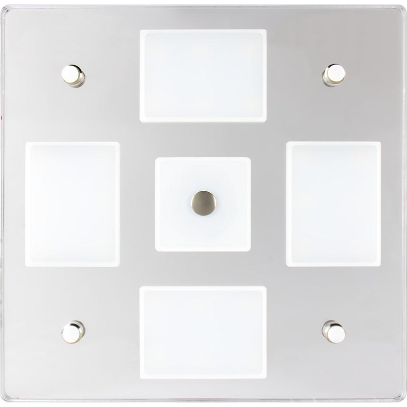 Sea-Dog Square LED Mirror Light w/On/Off Dimmer - White  Blue [401840-3]