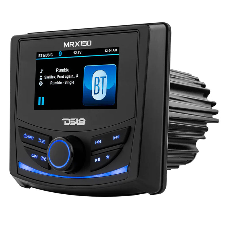 DS18 MRX150 2 Zone Marine  Powersports Head Unit w/3" Color TFT Display  Bluetooth - 4 x 40W [MRX150]