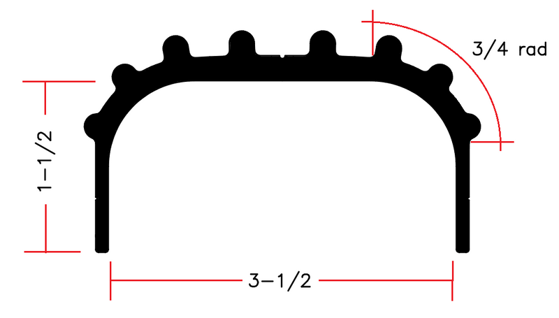 Round - Gatorbak Synthetic Bunk Cover for 2x4 Bunks [GBRE350XP] - Mealey Marine