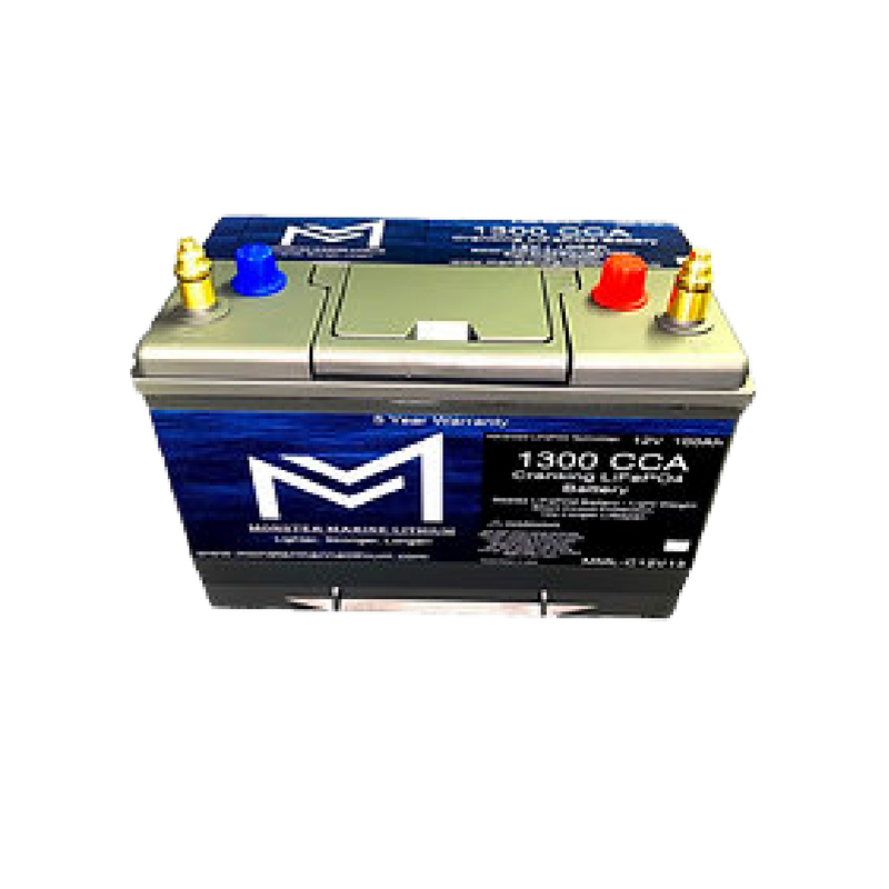 Monster Marine Lithium 12V 100AH 1300CCA Battery w/ Bluetooth [MML-C12V13B]